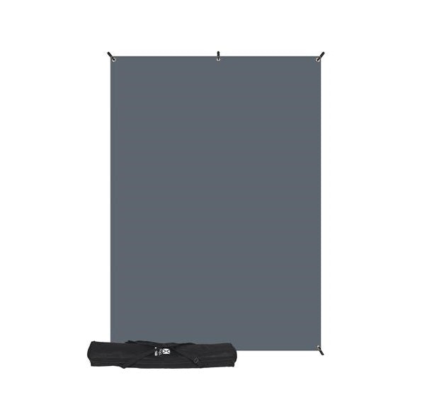 Westcott X-Drop Wrinkle-Resistant Studio Backdrop Kit - Neutral Grey (5' x 7')
