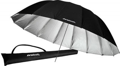 Product Image of Westcott 4633 7-Feet Silver with Black Cover Parabolic Umbrella