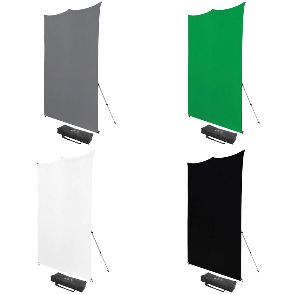 Product Image of X-Drop Pro Wrinkle-Resistant Sweep Backdrop Kit  8'X8'