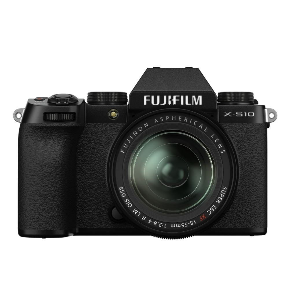 Product Image of Fujifilm X-S10 Mirrorless Camera with XF 18-55mm F2.8-4 R Lens - Black