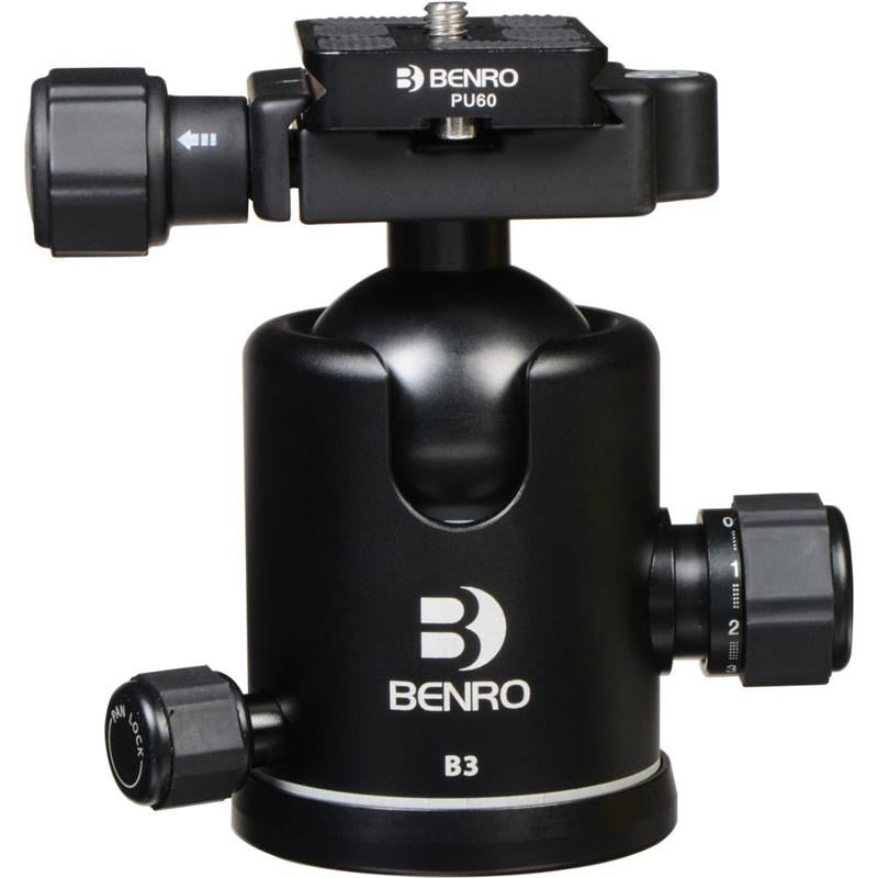 Product Image of Benro B3 Double Action Ballhead with PU-70 Quick Release Plate
