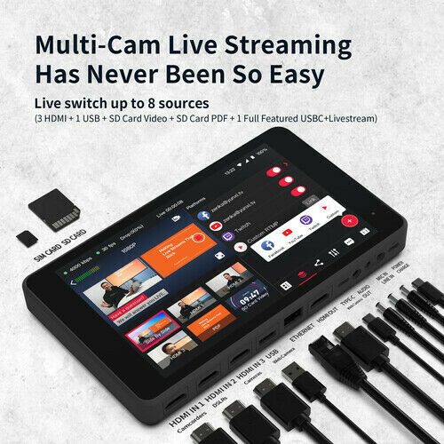 YoloLiv YoloBox Pro Portable Multi-Cam Live Streaming streamer Studio Monitor